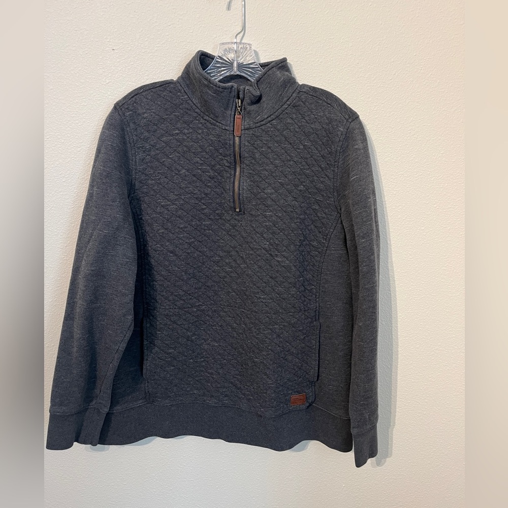 L.L. Bean Quilted 1/4 Zip Pullover Sweater